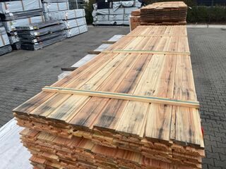 Ca. 112x Douglas Dubbele Rhombus, 25x137mm, lengte 400cm